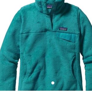 Patagonia 1/4 Fleece teal Snap-up